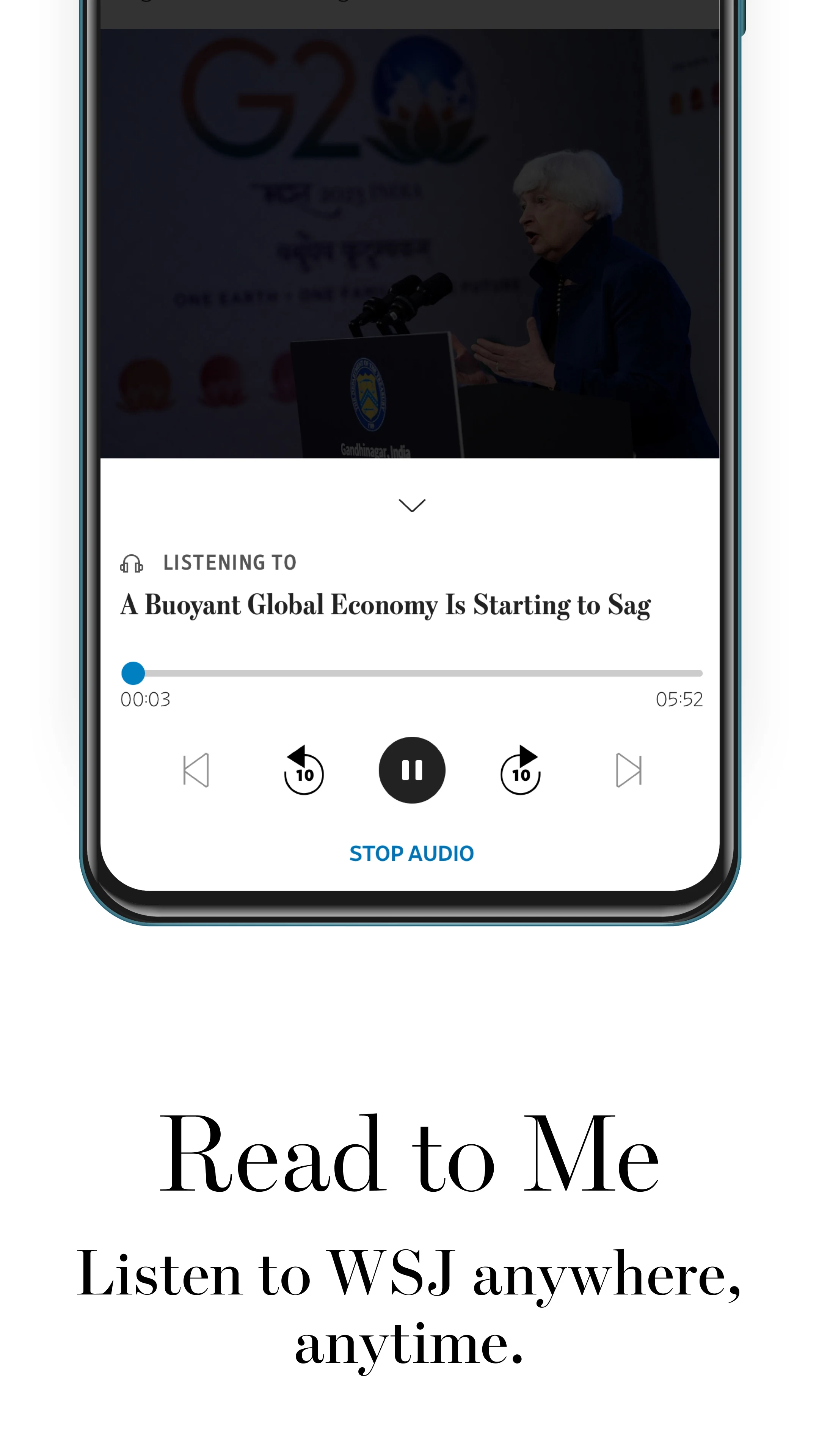 The Wall Street Journal. News screenshot